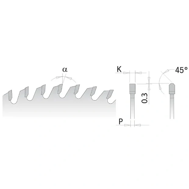 Pilový kotouč na lamino, DTD a MDF - D350x3,5 d30 Z108 HW, - C28170814M, CMT CHROME