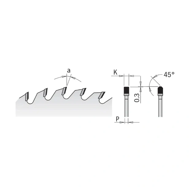 Diamantový kotouč na lamino a DTD - D300x3,2 d30 Z60, - C23706012M, CMT Xtreme