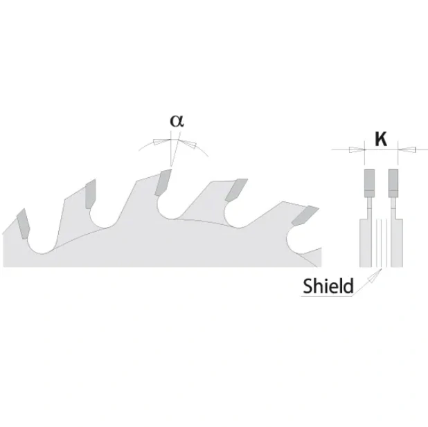 Předřezový kotouč dvoudílný - D70x2,8-3,6 d20 Z8+8 HW, - C28907016H, CMT