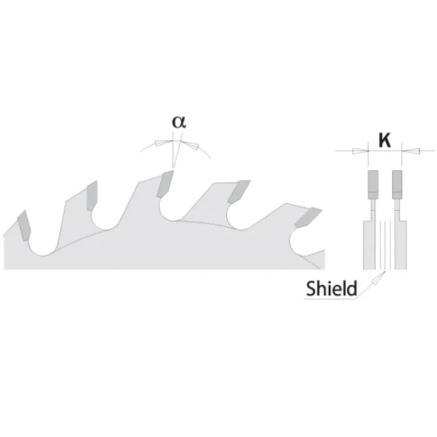 Předřezový kotouč dvoudílný - D100x2,8-3,6 d22 Z10+10 HW, - C28910020K, CMT