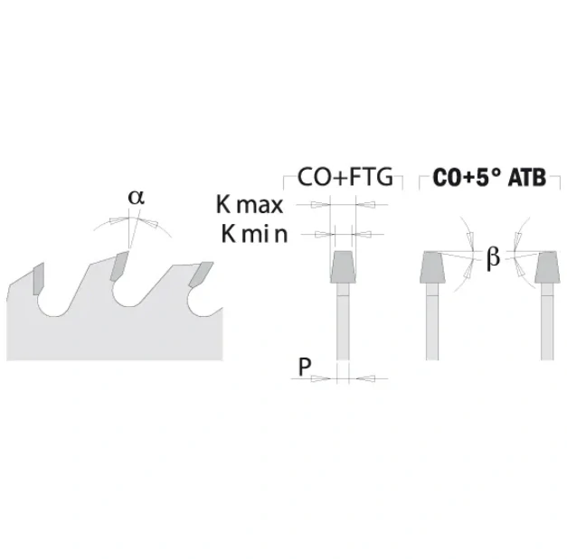 Předřezový kotouč kónický - D120x3,1-4,0 d22 Z24 HW, - C28812024K, CMT