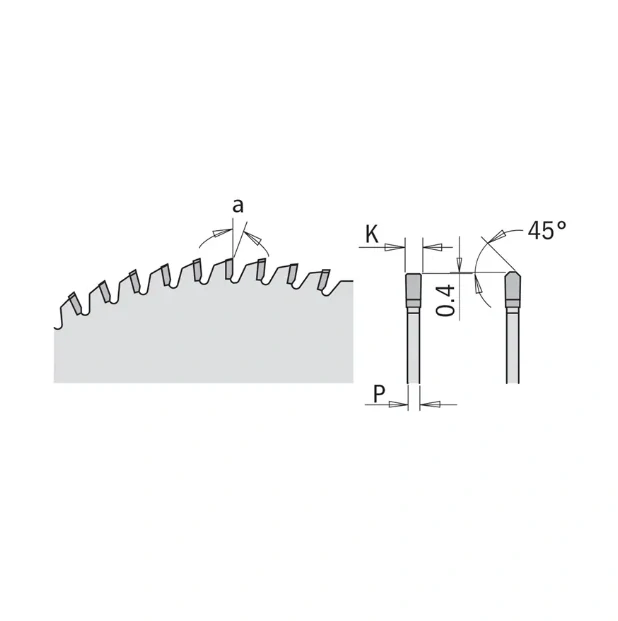 Pilový kotouč pro Corian a silnostěnné plasty - D250x3,2 d30 Z72 HW, - C22307210M, CMT