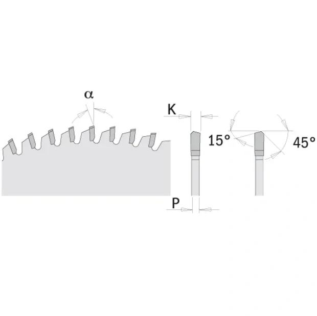 Pilový kotouč pro plovoucí podlahy, PVC, plexi - D300x2,8 d30 Z96 HW, - C22209612M, CMT