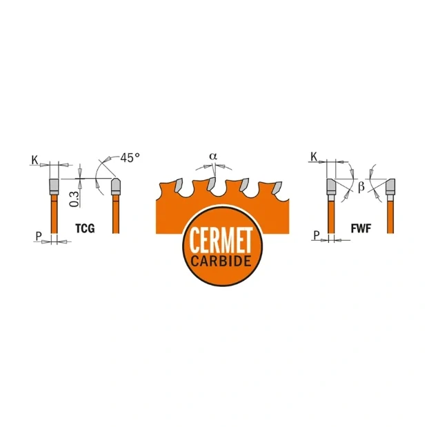 Pilový kotouč na nerez ocel - D355x2,2 d25,4 Z90 HW, - C22659014, CMT XTreme