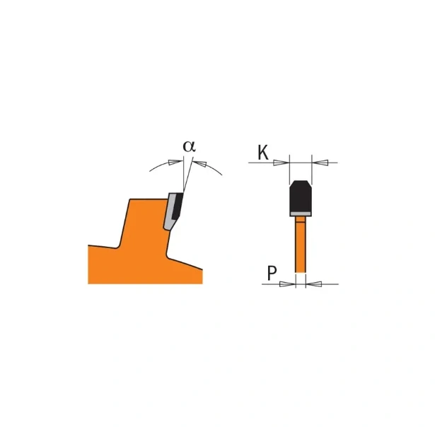 Diamantový pilový kotouč na cementotřískové desky - D125x2 d22,23 Z7, - C23612507, CMT ITK