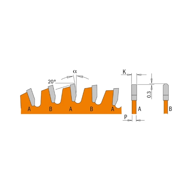Ultra tenký kotouč na lamino, plast a neželezné kovy - D250x2,6 d30 Z80 HW, - 276.250.80M, CMT ITK
