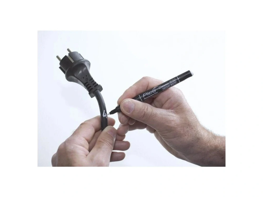 Permanentní značkovač bílý, 53252, Pica Pen 