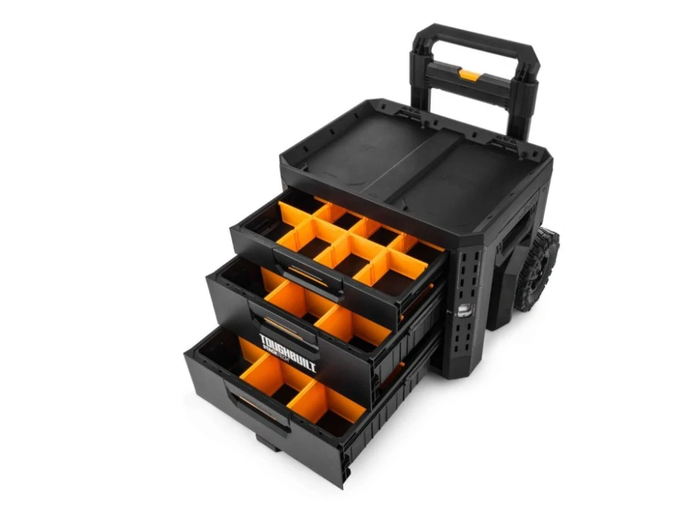 Pojízdný box na nářadí 3× zásuvka, TB-B1-D-R93, ToughBuilt StackTech®