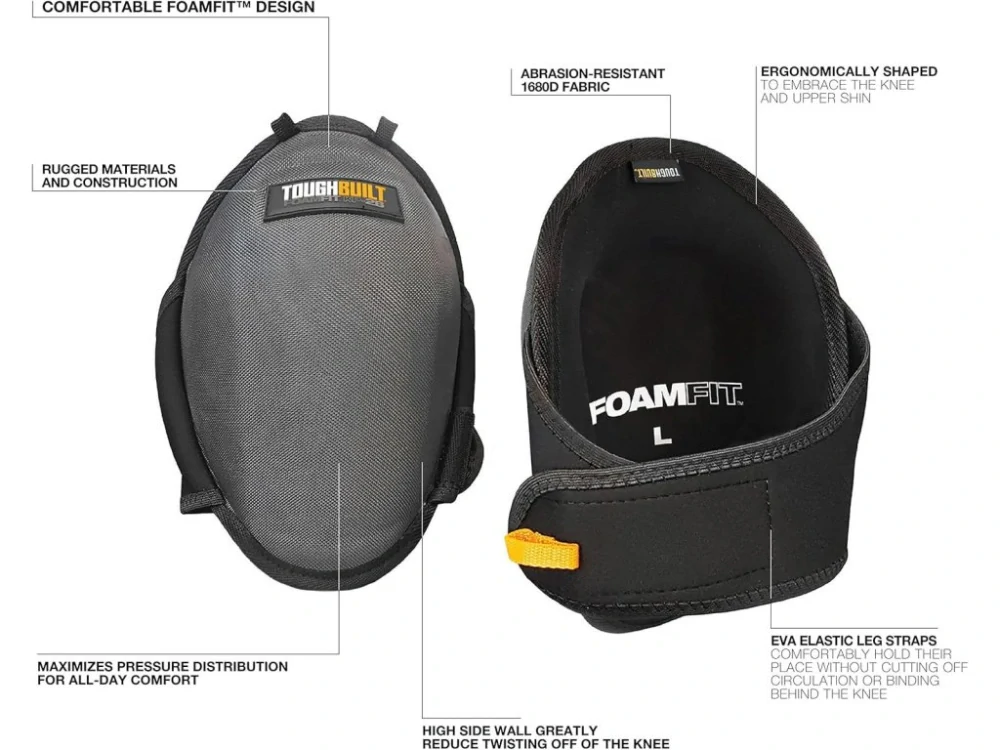 Komfortní pěnové kolenní chrániče, TB-KP-2B, ToughBuilt FoamFit™