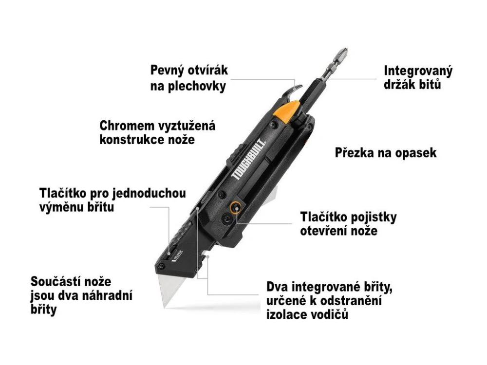 Univerzální elektrikářský nůž, TB-H4-12-IM, Toughbuilt