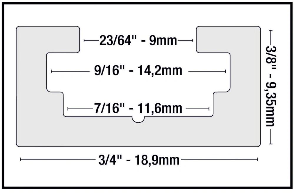 CrossTrax™– křížení (křižovatka) T-Trax lišt (2x kříž), Milescraft, M4041