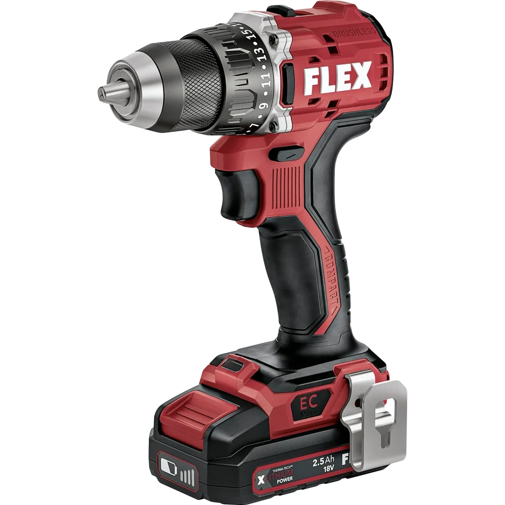 Aku-šroubovák 18 V, 2-rychlostní, DD 2G 18.0-EC LD/2.5 Set, FLEX