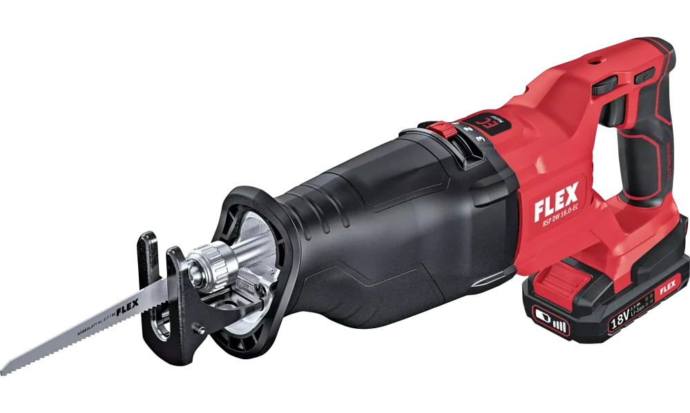 Aku - šavlová pila 18,0 V s orbitálním pohybem, RSP DW 18.0-EC/5.0 Set, FLEX