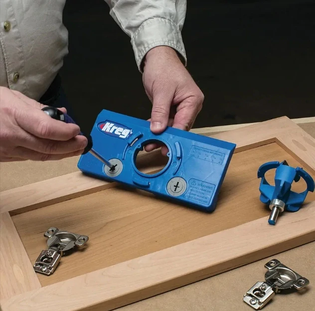 Šablona pro vrtání otvorů pro misky pantů, 35 mm, KHI-HINGE, Kreg 