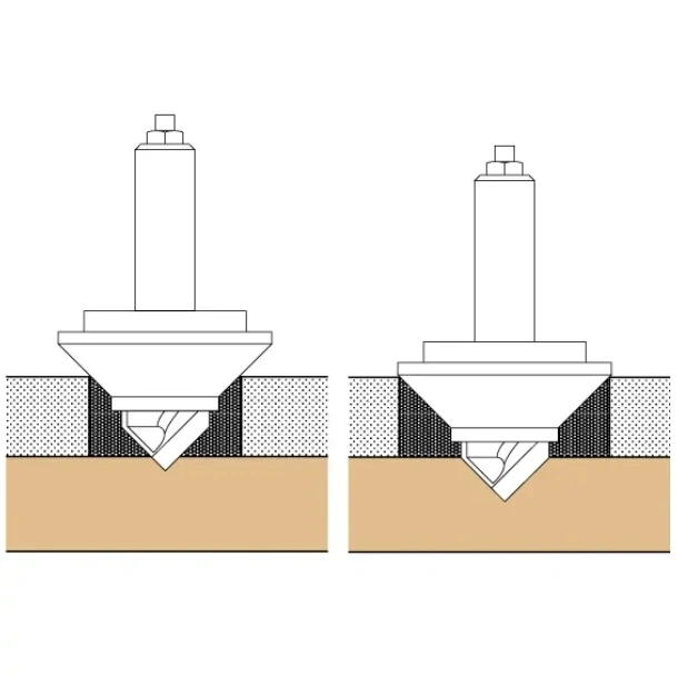 Fréza na ornamenty 3D s objímkou, S=8 mm, CRCS-BIT8, CMT 