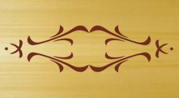 Šablona na ornamenty na zásuvky KASKADA 250x65mm, CRCS-505, CMT