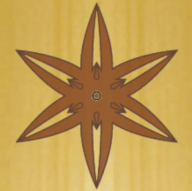 Šablona na ornamenty růžicové vzory ROZETA 88 a 70mm, CRCS-702, CMT 