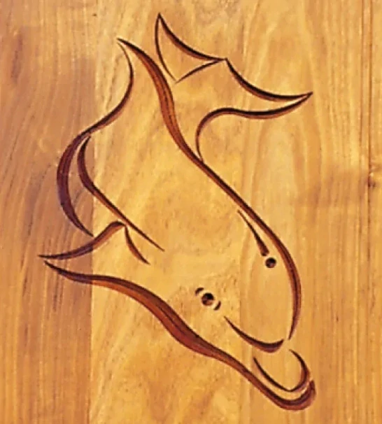 Šablona na ornamenty na dvířka DELFÍN 200x290mm, CRCS-803, CMT 