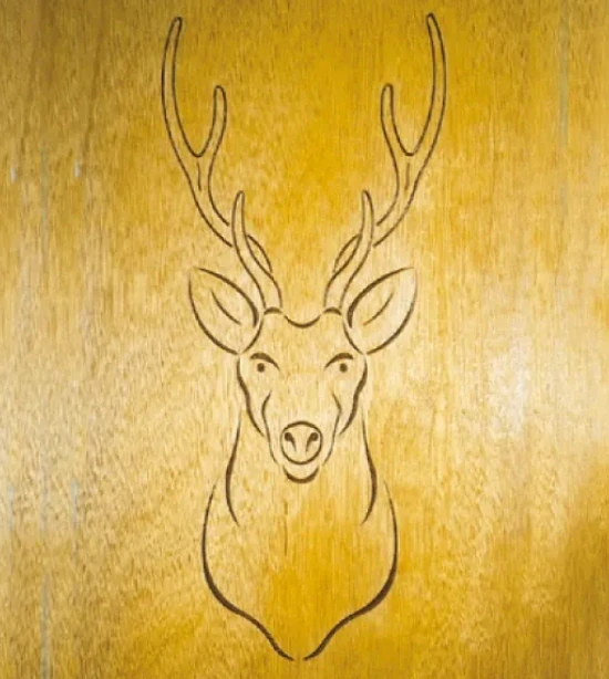 Šablona na ornamenty na dvířka JELEN 394x190mm, CRCS-901, CMT 