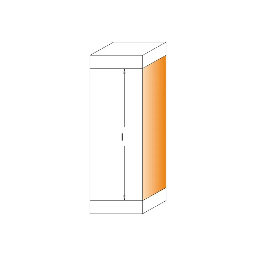 Ořezávací žiletková fréza se 2 ložisky - D19x50 2B19 L110 S=12 HW, F043-19621, IGM