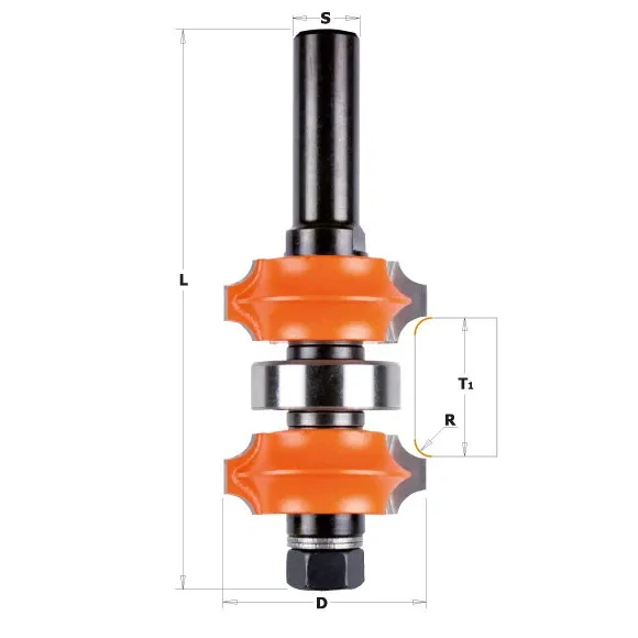 Zaoblovací oboustranná fréza - R2 nebo 3 I11,1-31,75 S=12 HW, C90062211, CMT