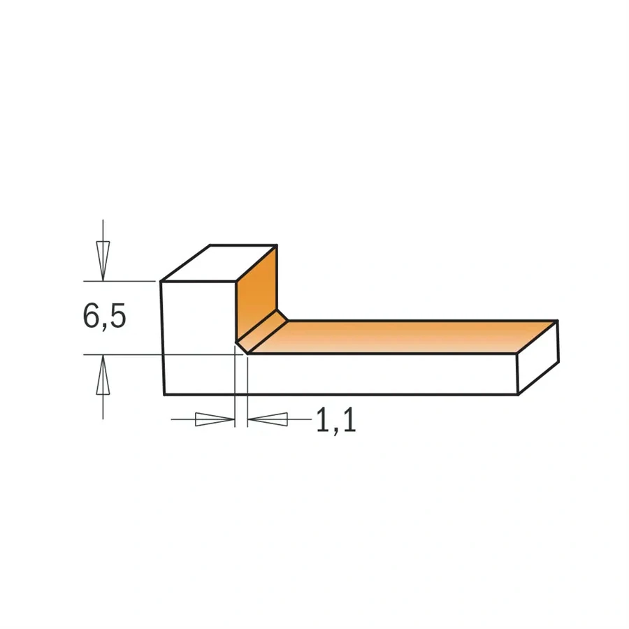 Stopková fréza na plochy HW - D52x6,5 L83,5 S=12 Z6, C92203411, CMT