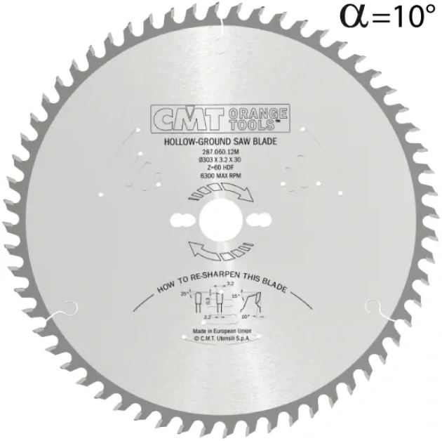 Pilový kotouč na lamino bez předřezu - D220x3,2 d30 Z42 HW -6°Neg, - C28704309M, CMT Industrial C287