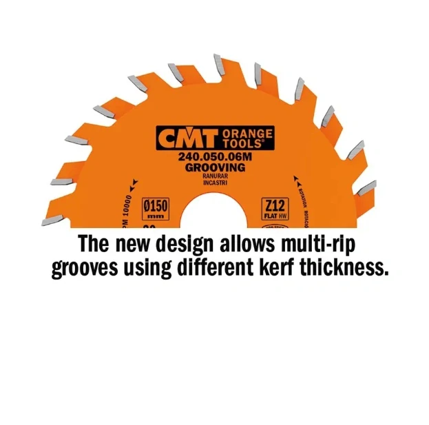 Drážkovací kotouč - D150x2 d30 Z12 HW, - C24002006M, CMT Orange Industrial