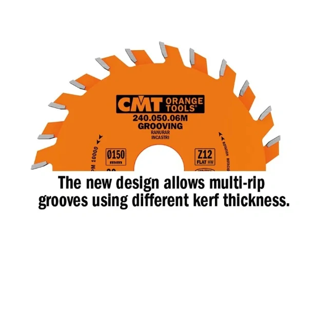 Drážkovací kotouč - D150x4 d35 Z12 HW, - 240.040.06R, CMT Orange Industrial