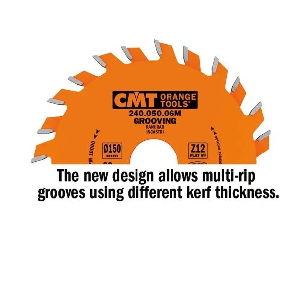 Drážkovací kotouč - D150x6 d35 Z12 HW, - 240.060.06R, CMT Orange Industrial