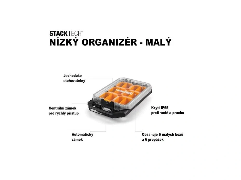 Nízký organizer malý, TB-B1-O-10C, Toughbuilt StackTech®