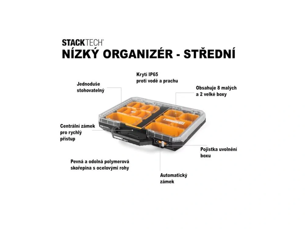 Organizer střední, TB-B1-O-10, Toughbuilt StackTech®