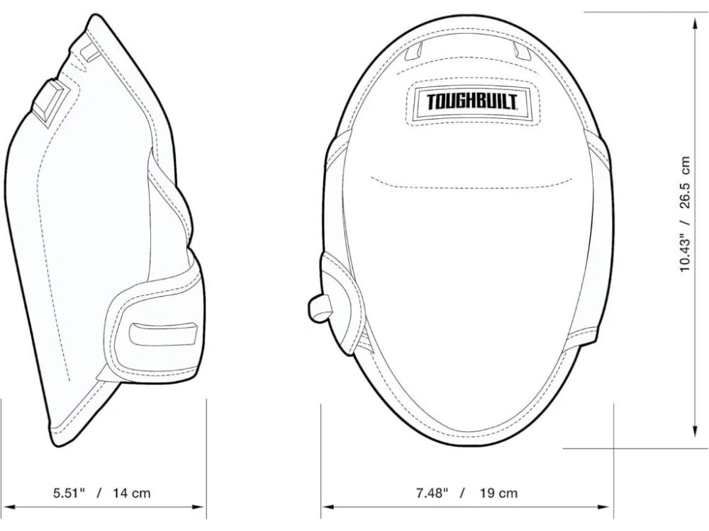 Komfortní pěnové kolenní chrániče, TB-KP-2B, ToughBuilt FoamFit™