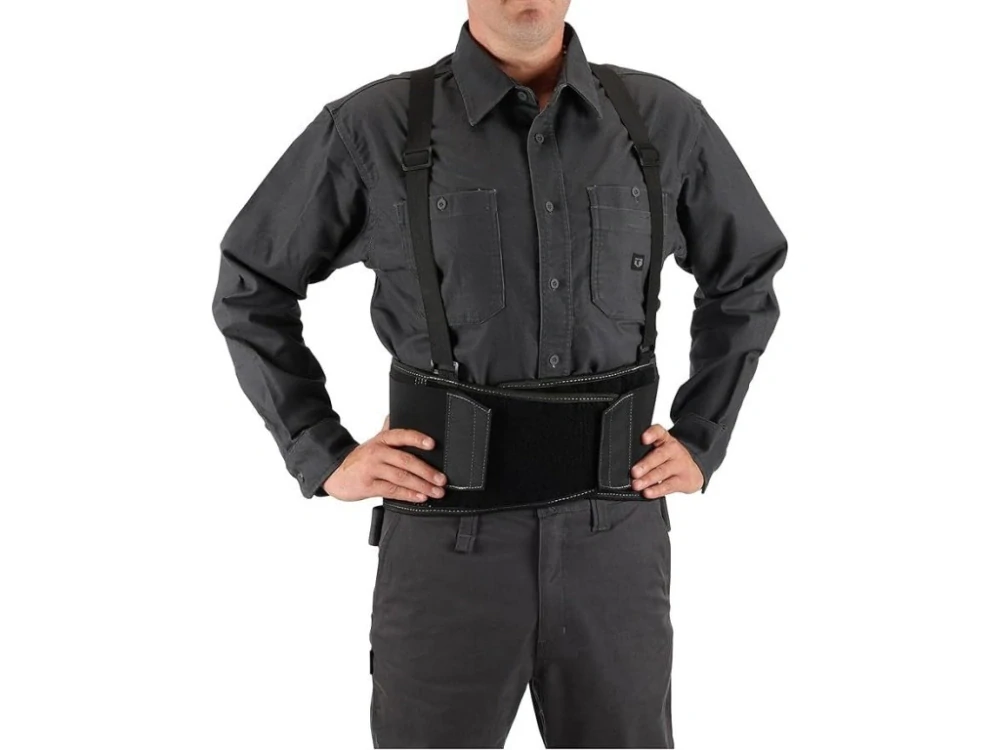 Bederní pás s ramenními popruhy (šlemi) velikost M, TB-45G-M, ToughBuilt