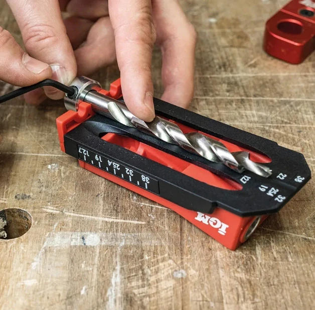 Pocket Hole Svrtávací přípravek Double, sada, VP-PHJ2S, IGM 