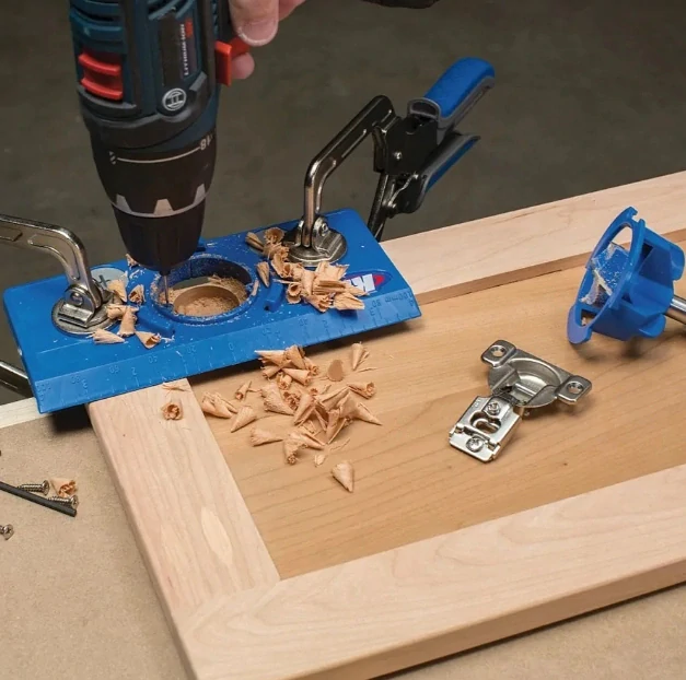 Šablona pro vrtání otvorů pro misky pantů, 35 mm, KHI-HINGE, Kreg 