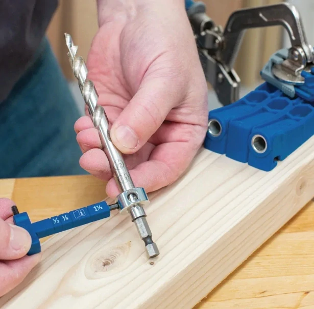 Vrták pro skryté spoje s nastavitelným dorazem, KPHA308-INT, Kreg 