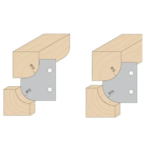 R10-D:121mm,d:30mm,Z2, ALU, MAN, Fréza zaoblovací konvex-konkáv, C69400730, CMT