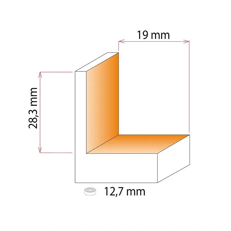 Velká falcovací fréza - H16 D50,8x28,3 L87 S=12 HW, F049-50821, IGM