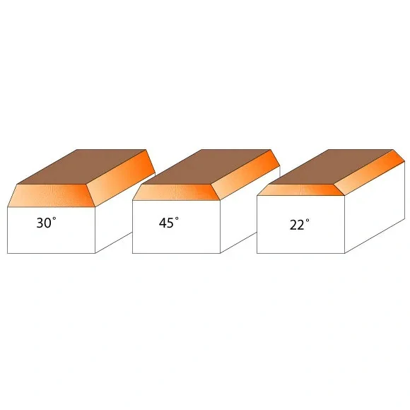 Kombinovaná ořezávací fréza - 45° D12x12,7 S=6 HW, C72104511, CMT