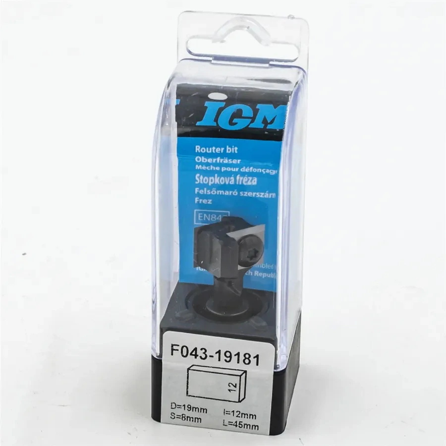 Drážkovací žiletková fréza - D19x12 L45 S=8 HW, F043-19181, IGM