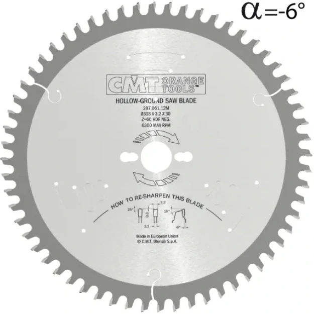 Pilový kotouč na lamino bez předřezu - D303x3,2 d30 Z60 HW, - C28706012M, CMT Industrial C287