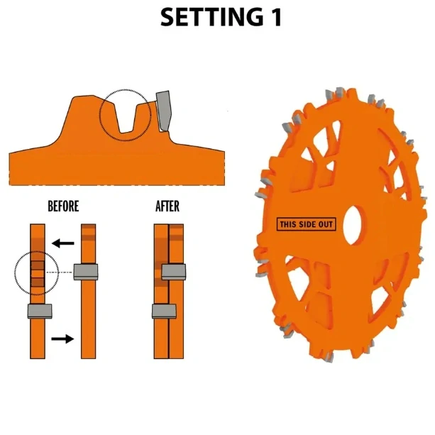 Sada drážkovacích kotoučů DADO PRO - D203x6,2-20 d15,87 Z12 HW, - C23031208, CMT