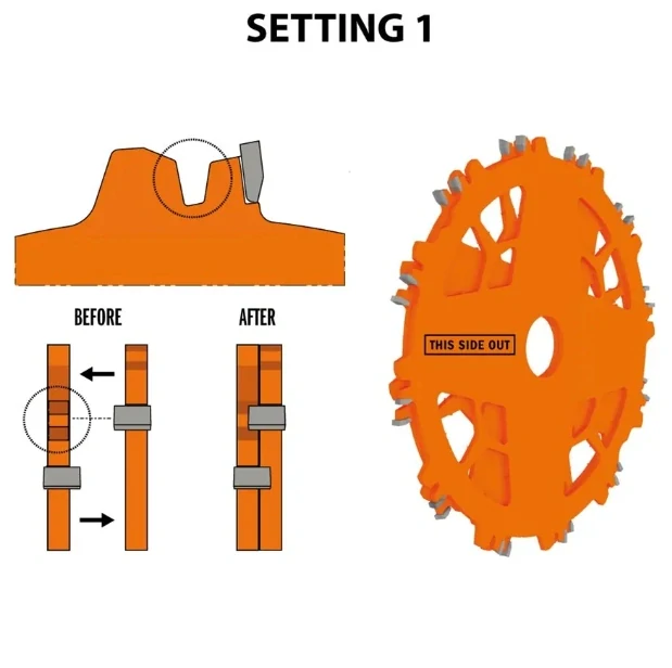Sada drážkovacích kotoučů DADO PRO - D203x6,2-20 d30 Z12 HW, - C23031208M, CMT