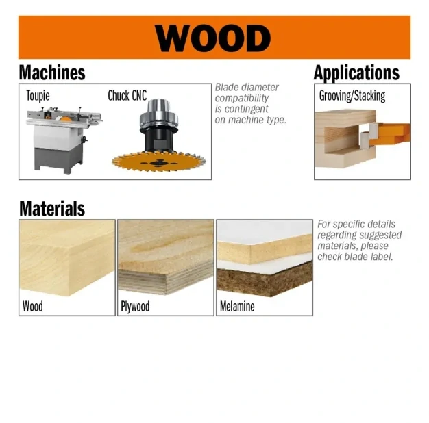 Drážkovací kotouč - D150x2 d35 Z12 HW, - 240.020.06R, CMT Orange Industrial