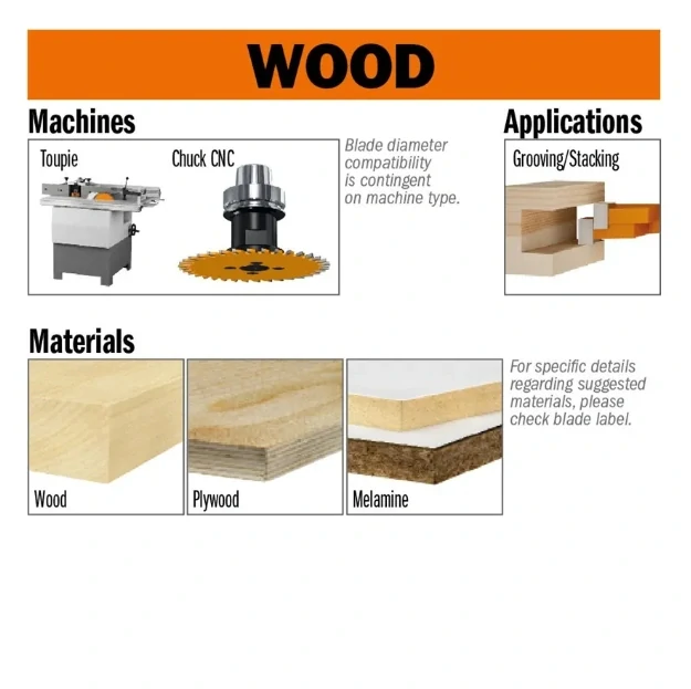 Drážkovací kotouč - D180x4 d30 Z18 HW, - C24004007M, CMT Orange Industrial