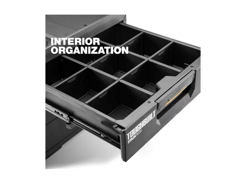 XL box na nářadí 3x zásuvka, TB-B1-D-70-3, Toughbuilt StackTech®