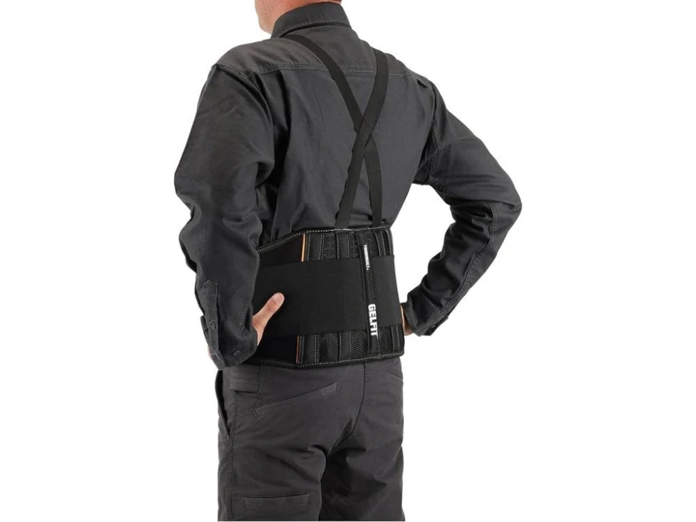 Bederní pás s ramenními popruhy (šlemi) velikost M, TB-45G-M, ToughBuilt