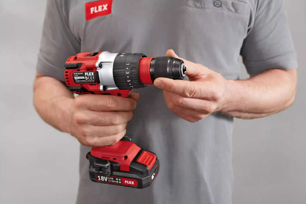 Aku-vrtací šroubovák 18,0 V, 2-rychlostní, PD 2G 18.0-EC C, FLEX