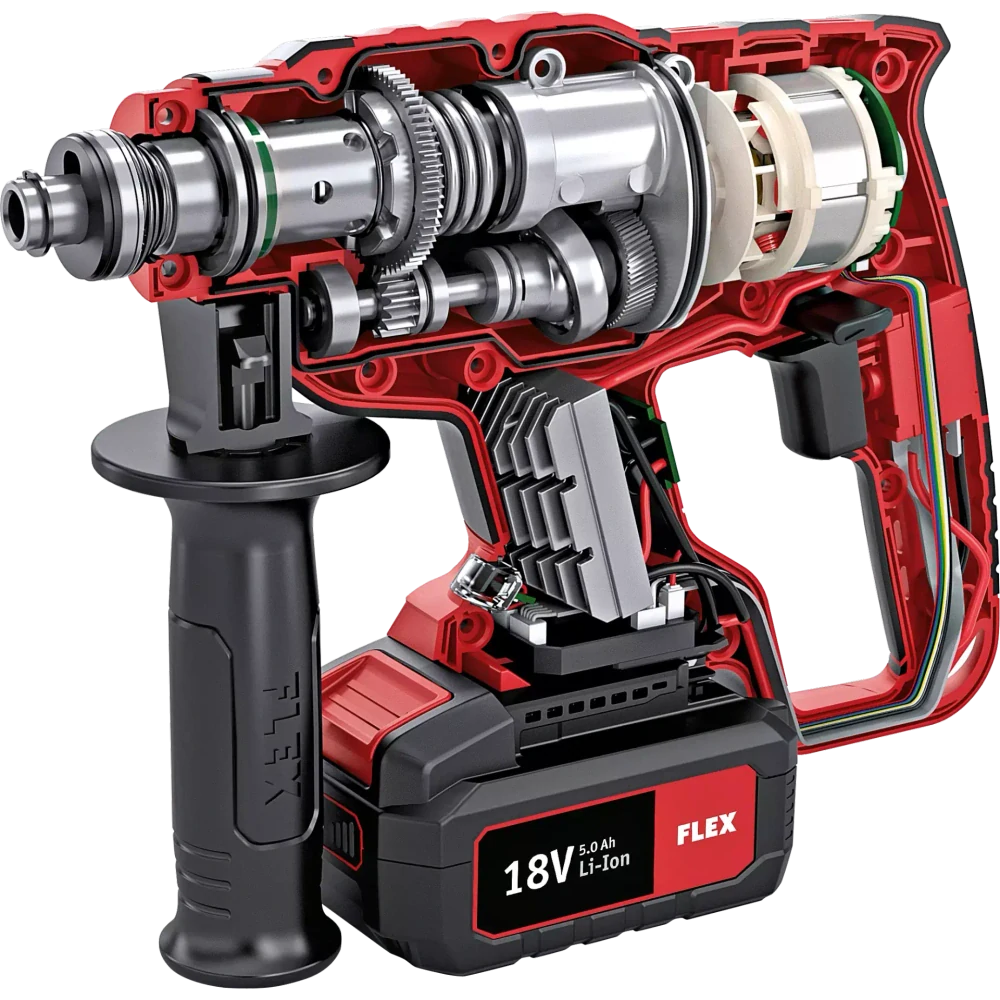 Kombinované aku-vrtací kladivo 18,0 V, CHE 18.0-EC, FLEX